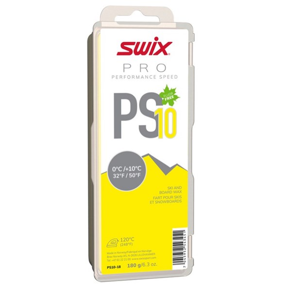 Swix Ps10 Yellow, 0°C/+10°C, 180G
