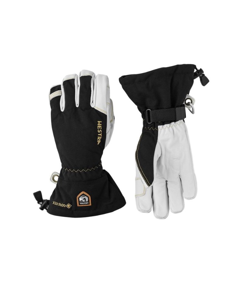Hestra Army Leather Goretex - 5 Finger Black