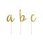 Tårtdekoration alfabetet a-z i guld
