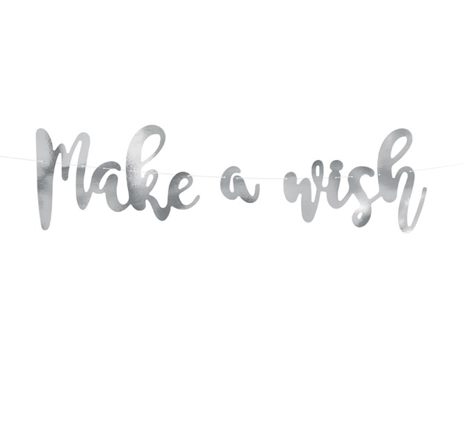 Vimpel "Make A Wish" silver