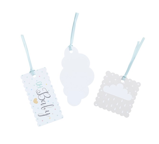 Present tags baby blandade färger, 3-pack