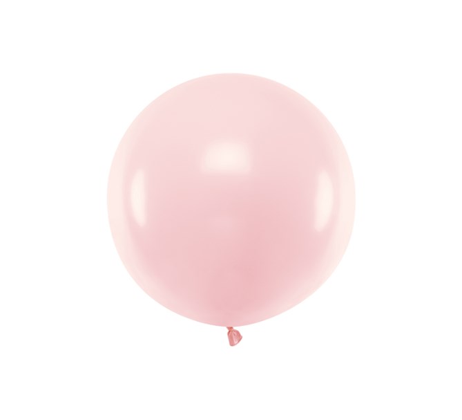 Ballong rosa pastell 60 cm.