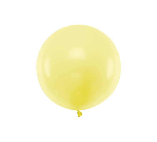 Ballong ljusgul pastell 60 cm.
