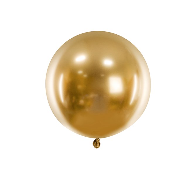 Ballong glansig guld, 60 cm.