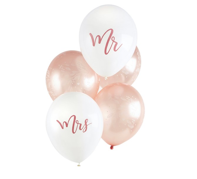 Ballonger "Mr" och "Mrs" rosé, 5-pack