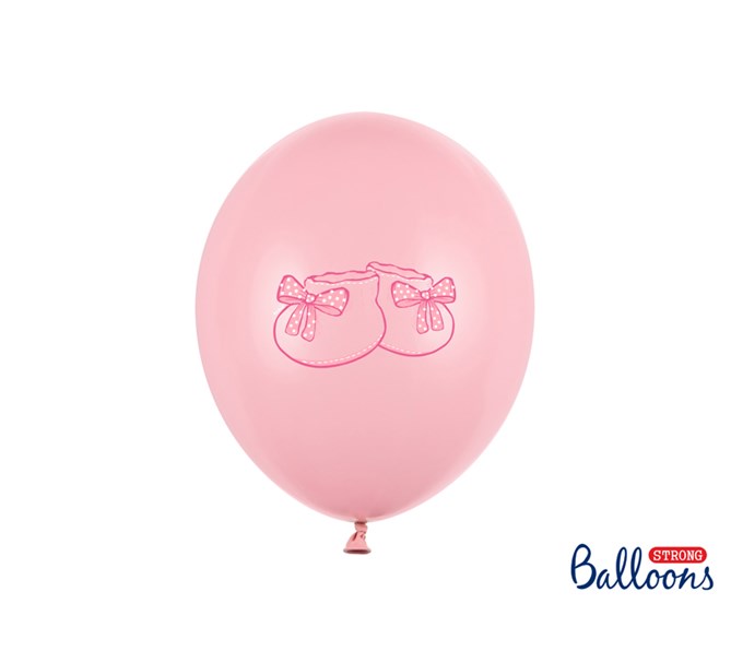 Ballonger rosa babysko, 5-pack