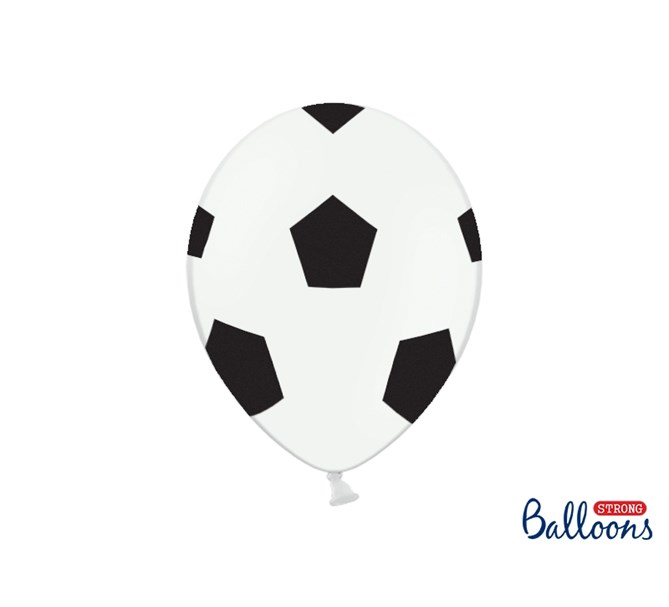 Fotbollsballonger 30 cm, 6-pack