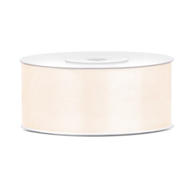 Satinband Creme