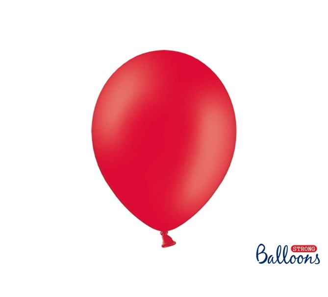 Ballonger pastell röd 30 cm, 10-pack