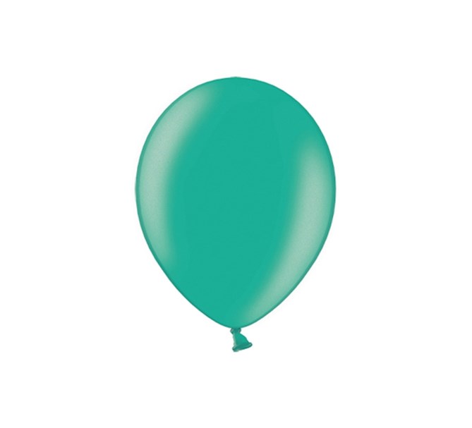 Ballonger Metallic Grön 35 cm, 10-pack