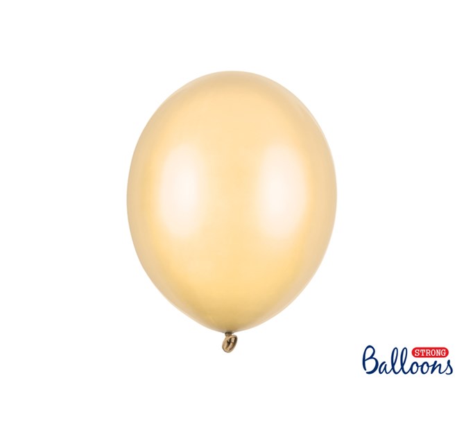 Ballonger Metallic Persika 30 cm, 10-pack