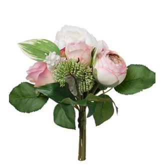 Blombukett Rosa, 30 cm.