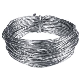 Papperssnöre med ståltråd Silver