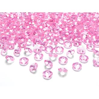 Diamantkonfetti ljus rosa