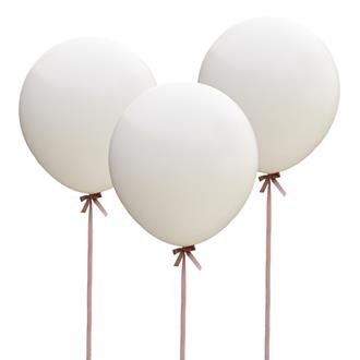 Jätteballonger vita 90 cm, 3-pack