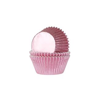 Muffinsformar rosa metallic, 24-pack