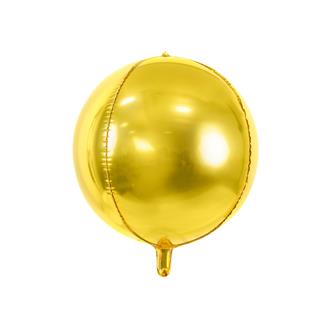 Folieballong guld rund