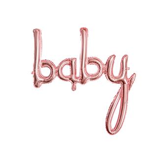 Folieballong rosé "Baby", 75,5 cm.