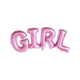 Folieballong "GIRL" rosa