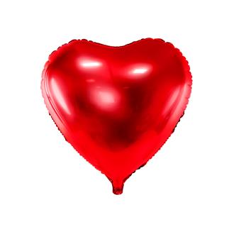 Folieballong Hjärta Röd, 45 cm.