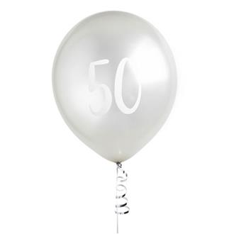 Ballonger silver 50år, 5st