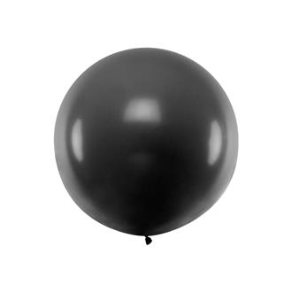 Ballong svart pastell 1 m.