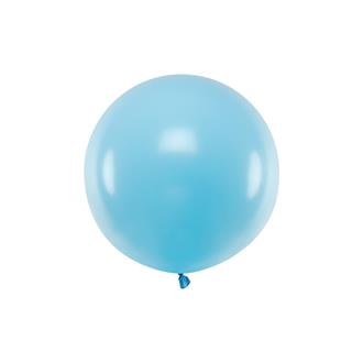 Ballong ljusblå pastell 60 cm.