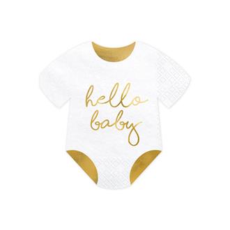 Servett "Hello Baby" Babybody, 20-pack