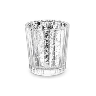 Ljuslykta silver, 5,5 x 6 cm.