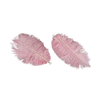 Dekorfjädrar struts rosa 10 cm, 6 st.