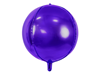 Folieballong Lila klot rund, 40 cm.