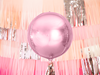 Folieballong ljusrosa rund