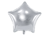 Folieballong Silver Stjärna, 46 cm.