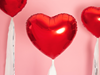 Folieballong Hjärta Röd