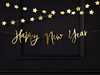Girlang nyår "Happy New Year" guld