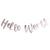 Girlang Babyshower "Hello Word" rosé