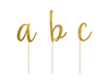 Tårtdekoration alfabetet a-z i guld