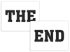 Klistermärken till skor "The End"