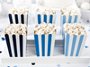 Popcornboxar blå/vit, 6-pack