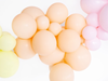 Ballonger mellan pastell matt persika, 10-pack