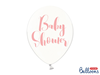 Ballong "Babyshower" transparent/rosa, 5-pack