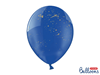Ballong blå med guldstänk 6-pack