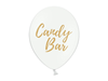 Ballonger "Candy Bar" Vit/guld, 5-pack
