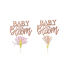 Cupcake toppers till Babyshower - Baby in Bloom