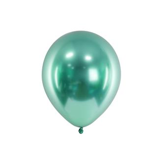 Glansiga ballonger mintgrön, 10-pack