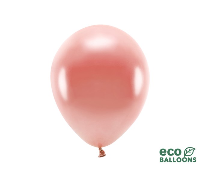 Eko ballonger metallic rosé 30 cm, 10-pack