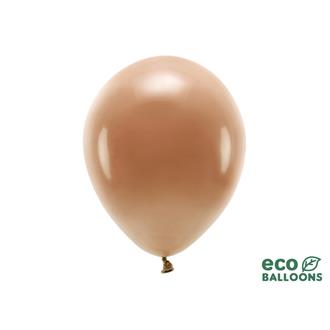 Eko ballonger pastell chokladbrun 30 cm, 10-pack