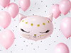 Folieballong rosa katt