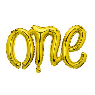 Folieballong "One" Guld