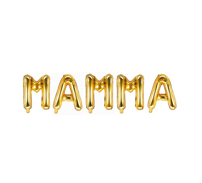 Ballonggirlang "MAMMA" guld